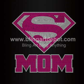 Super Mom Rhinestone Transfers Super Mom Rhinestone Transfers